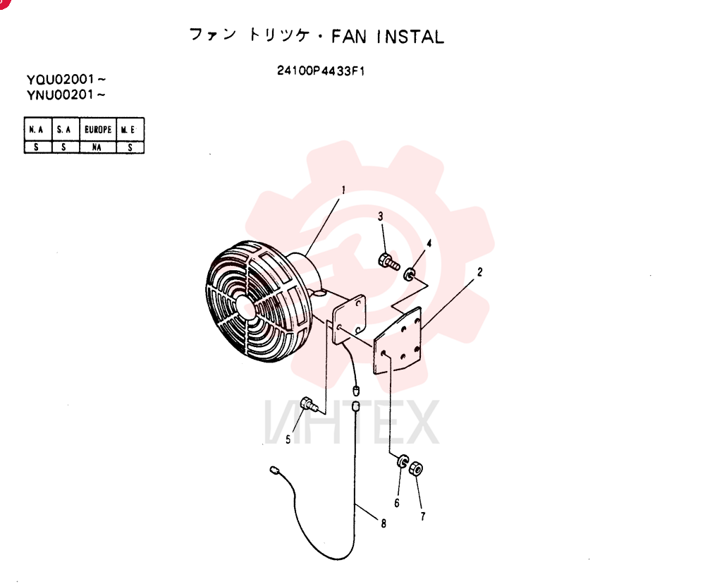 FAN INSTAL 24100P4433F1