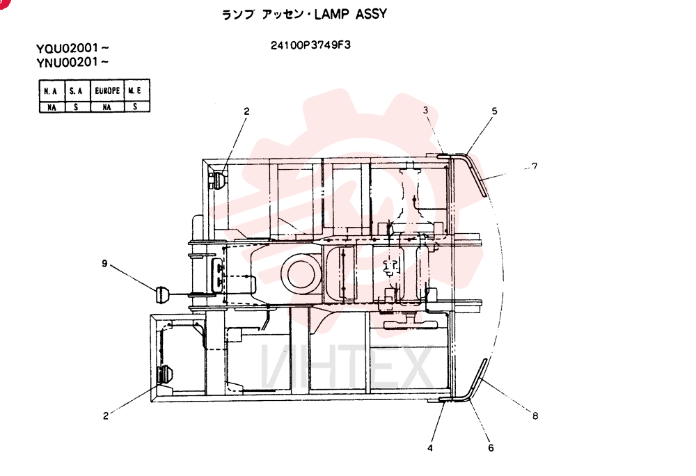 LAMP ASSY 24100P3749F3