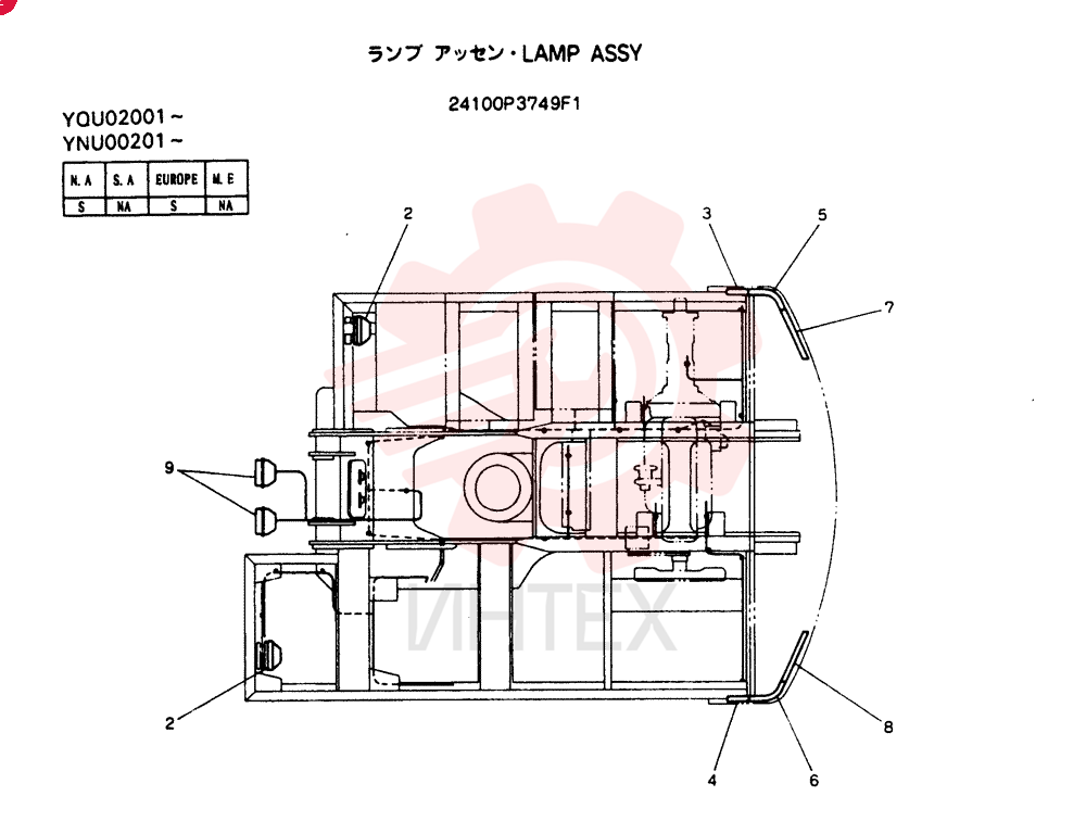 LAMP ASSY 24100P3749F1