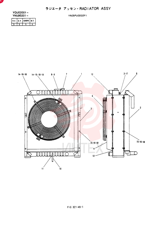 RADIATOR YN05PU0002F1