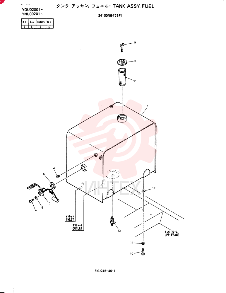 TANK ASSY, FUEL 24100N8473F1