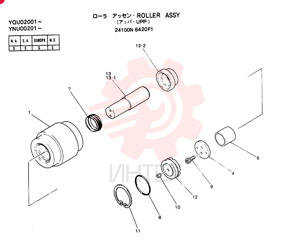 TRACK ROLLER 24100N6420F1