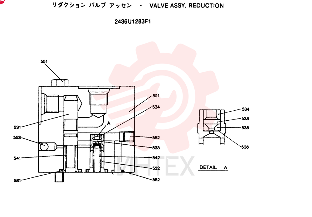 VALVE PRESSURE RELIE 2436U1283F1