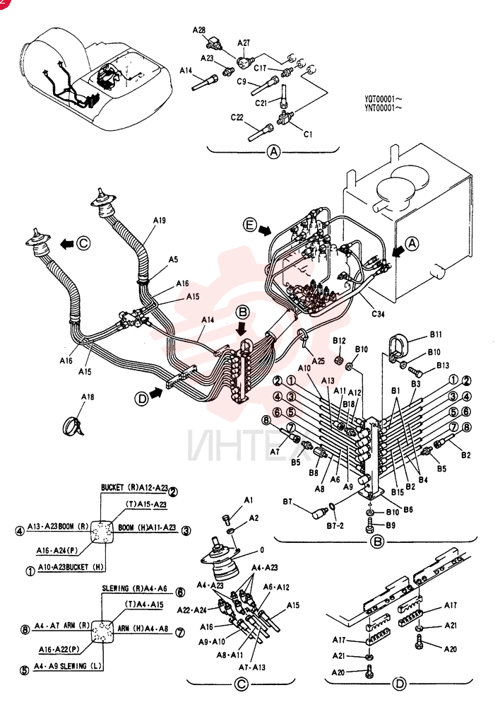 CONTROL LINES,REMOTE YN68H00017F1 (2)