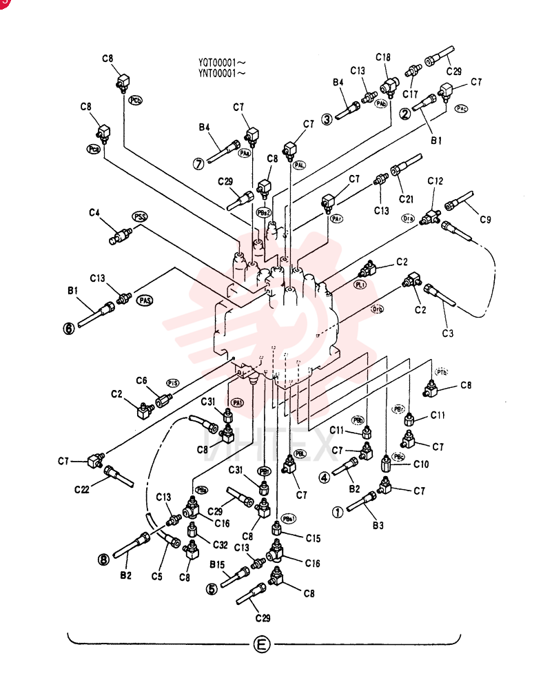 CONTROL LINES,REMOTE YN68H00017F1 (1)