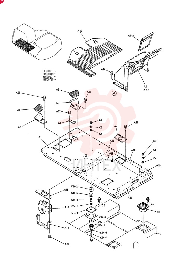PLATE GROUP, FLOOR YN03M00025F5
