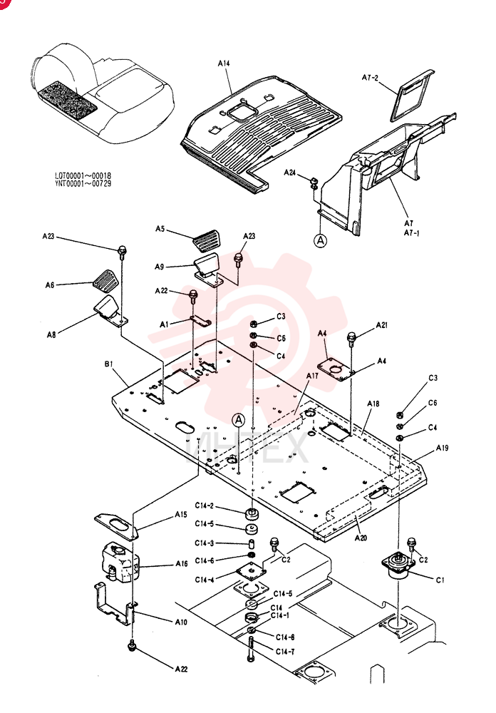 PLATE GROUP,FLOOR YN03M00019F1