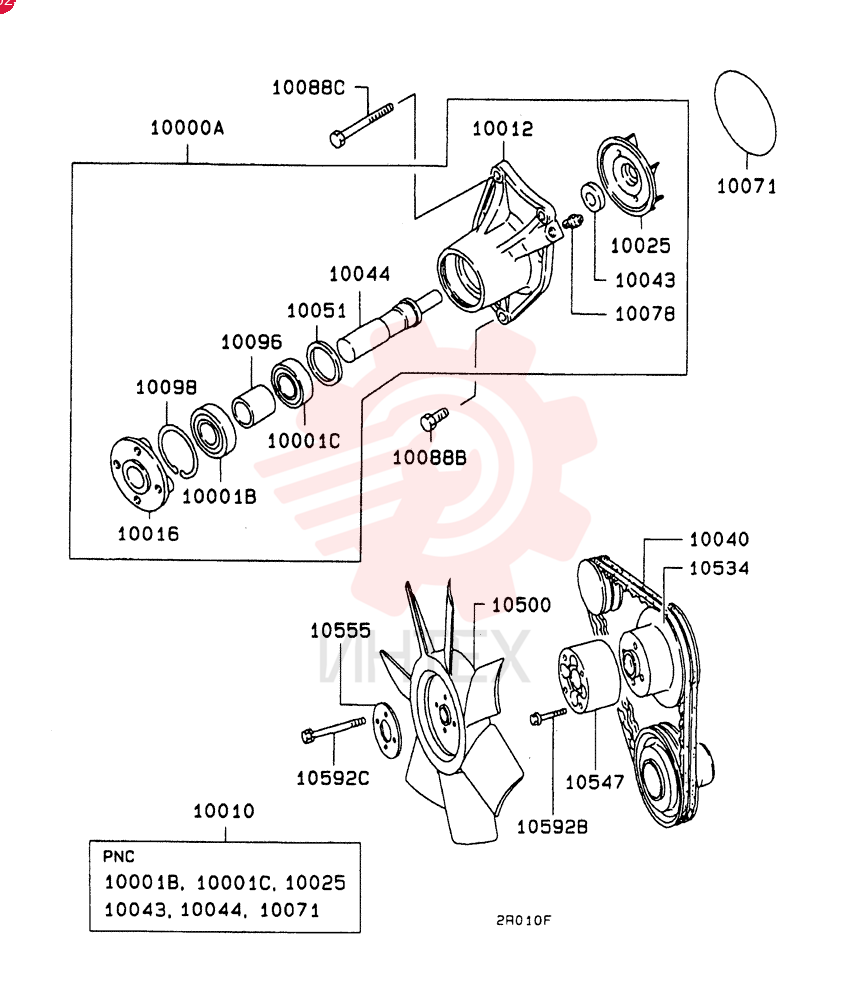 WATER PUMP VAME996874