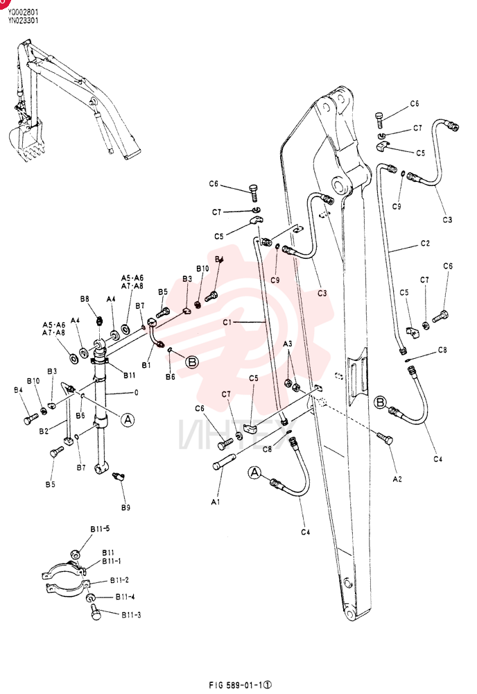 CYLINDER (BUCKET),SEE(HC100-01B