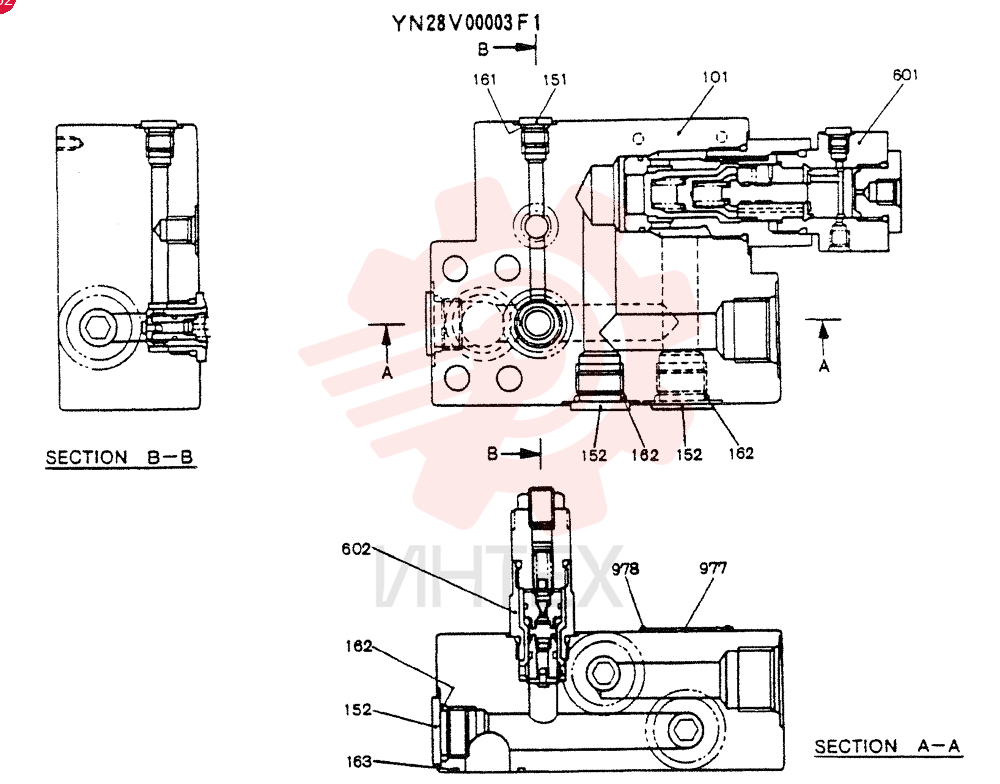 VALVE ASSY.HOLDING YN28V00003F1