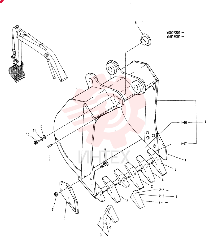 BUCKET ASSY YN61B00025F1