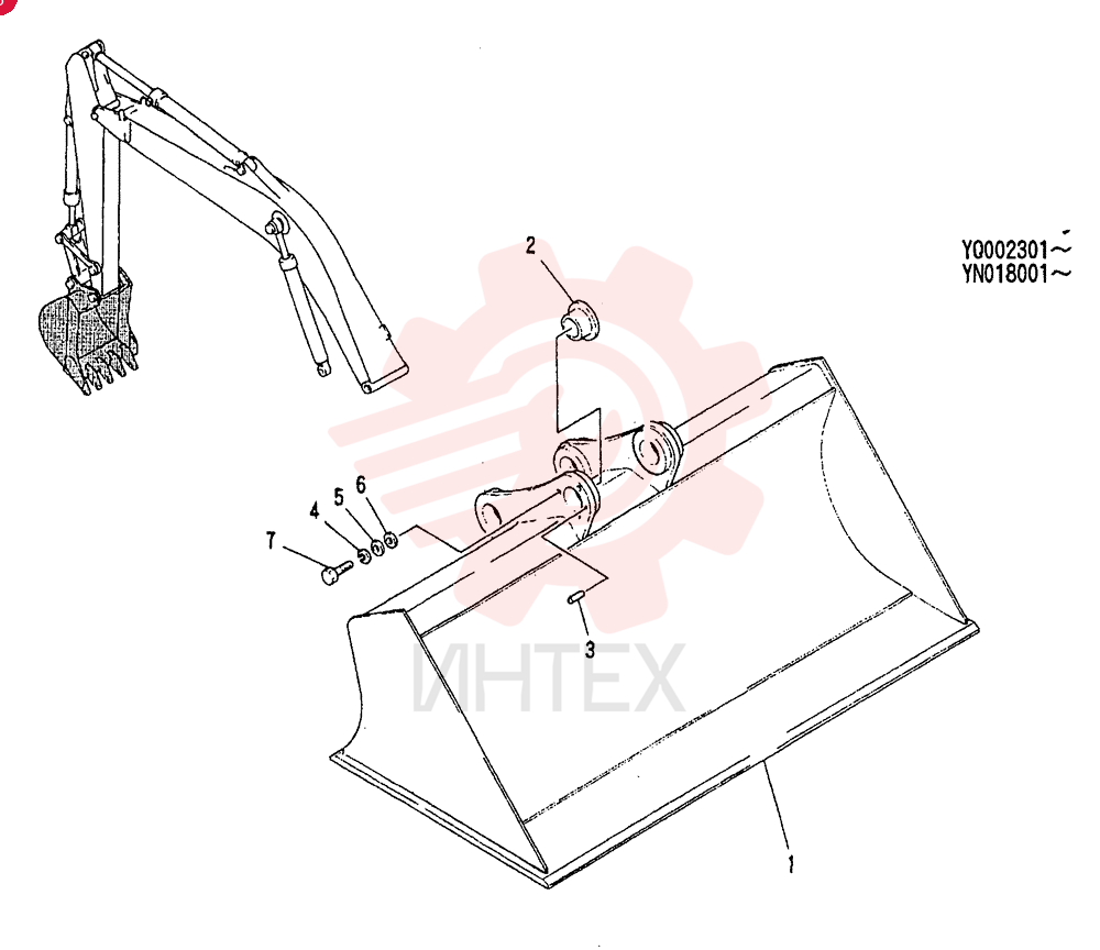 BUCKET ASSY. FINISHING YN61B00018F1