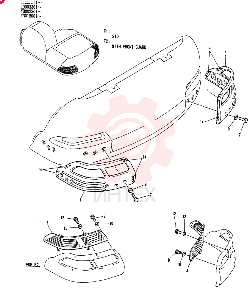 BUMPER INSTAL (STD) YN60C00019F1