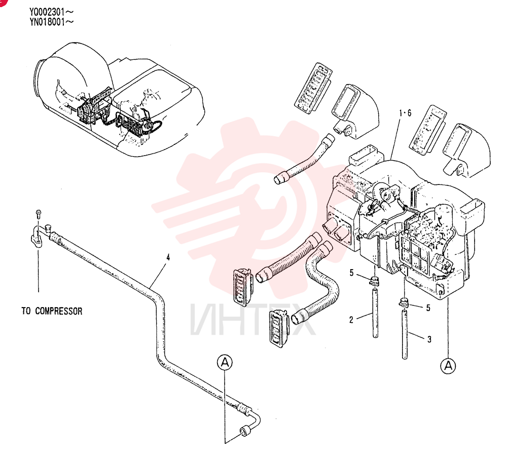 CONDITIONER ASSY, AIR, Serial Range: YQ002301-YQ002512