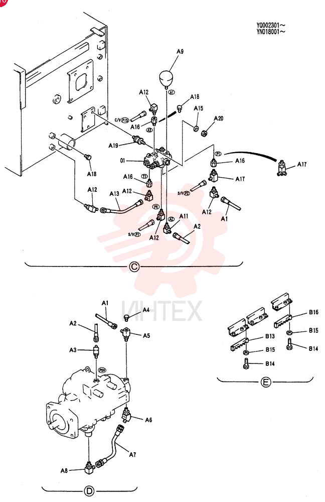 CONTROL LINES, PUMP YN06H00001F1 (1)