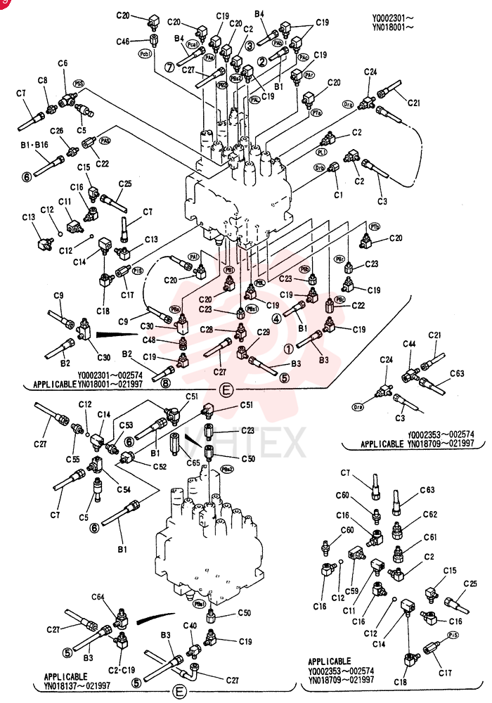 CONTROL LINES, REMOTE YN68H00005F1 (3)
