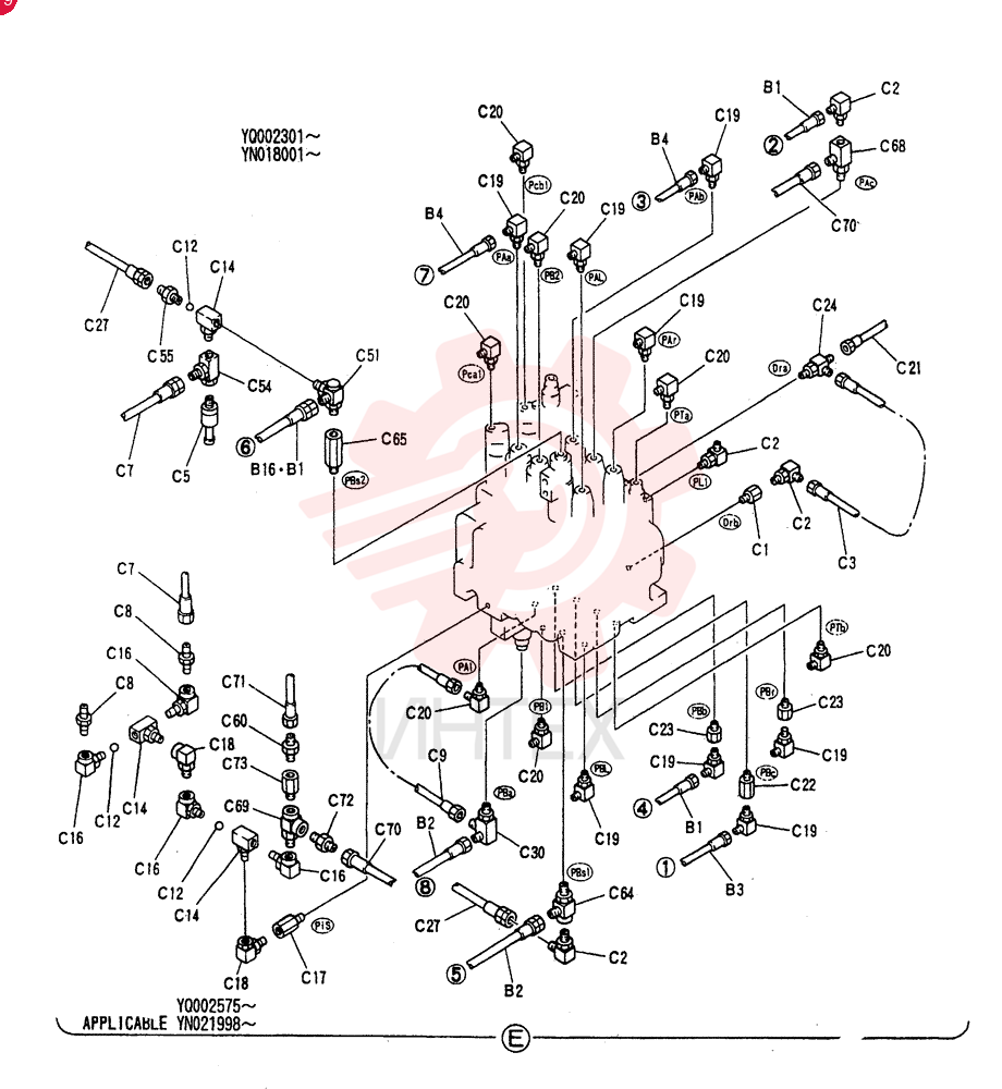 CONTROL LINES, REMOTE YN68H00005F1 (1)