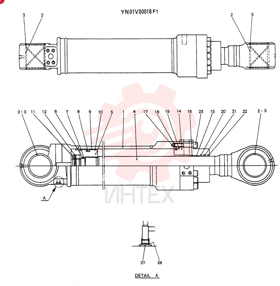 CYLINDER ASSY, JIB YN01V00018F1