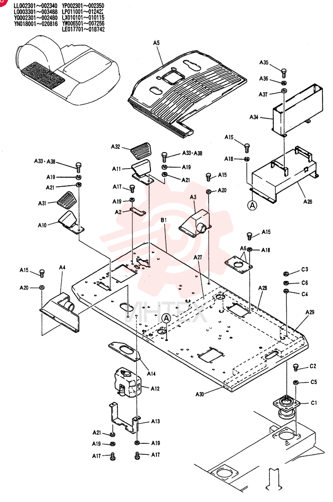 PLATE GROUP, FLOOR YN03M00005F1
