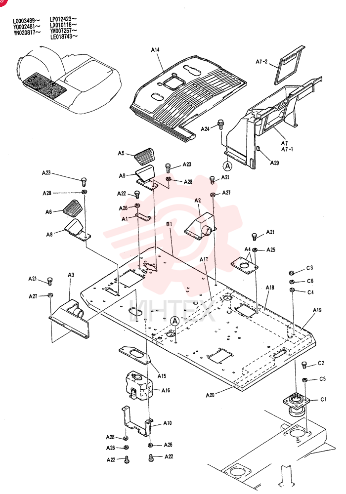 PLATE GROUP, FLOOR YN03M00009F1