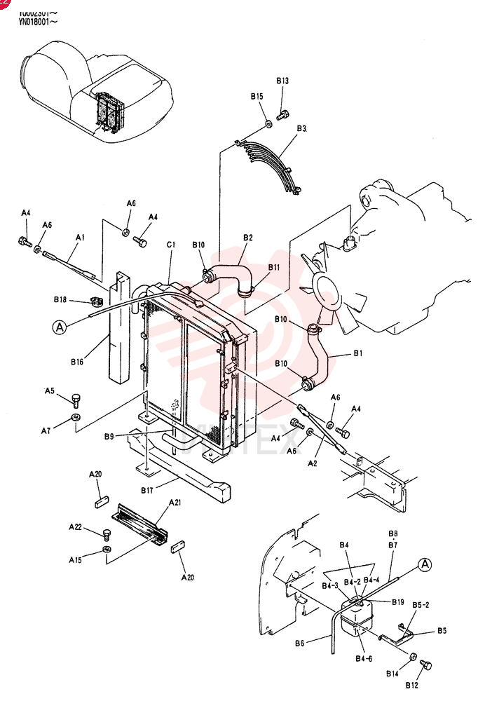 RADIATOR INSTAL YN05P00004F1