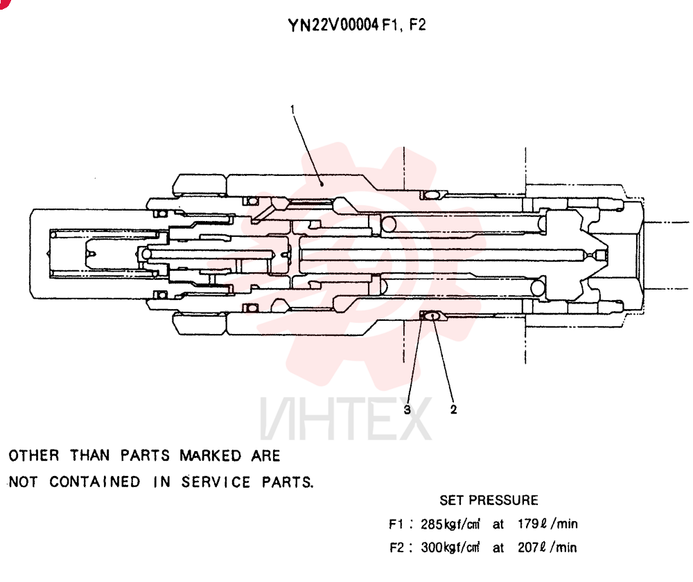 VALVE PRESSURE RELIE YN22V00004F1