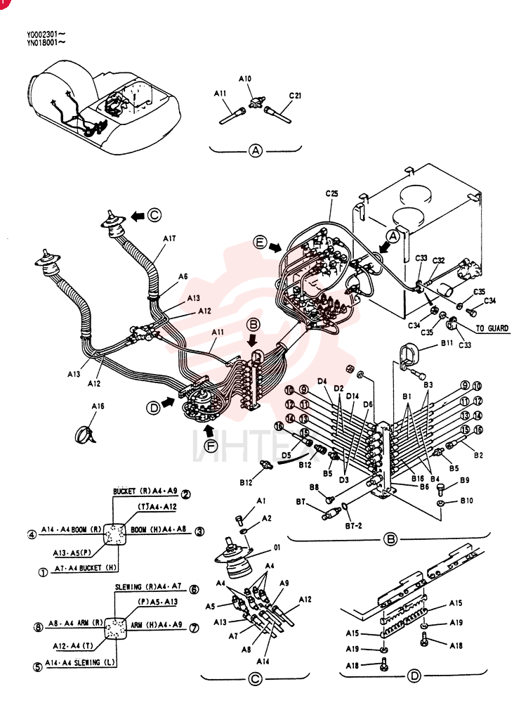 CONTROL LINES. REMOTE YN68H00005F1 (2)