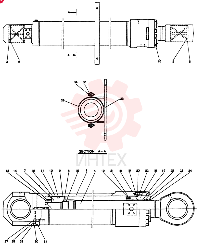CYLINDER ASSY. ARM YN01V00017F1