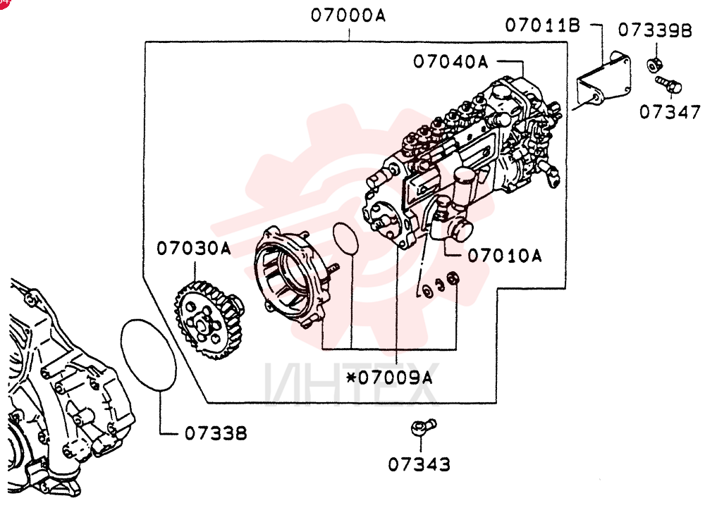 FUEL INJECTION PUMP VAME088795