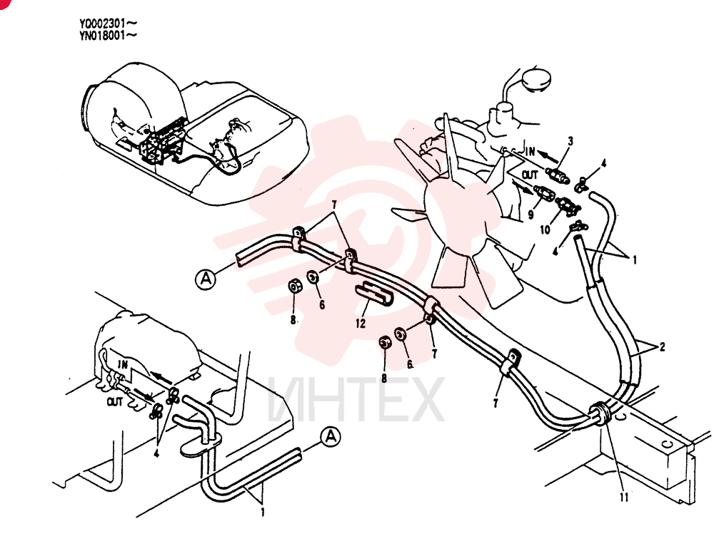 HOSE ASSY.HEATER YN21M00001F1
