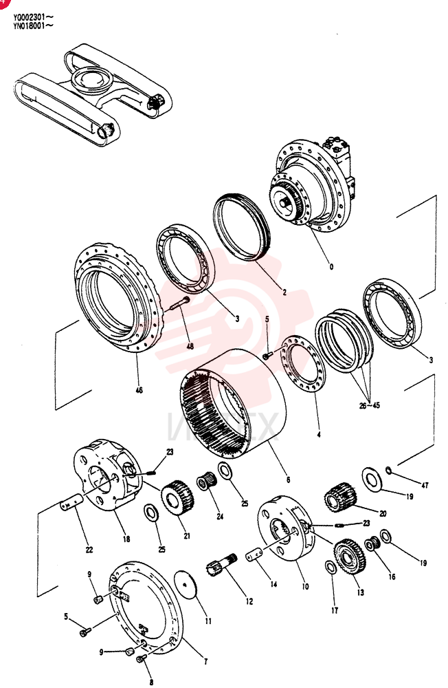 HYDRAULIC MOTOR YN53D00001F1