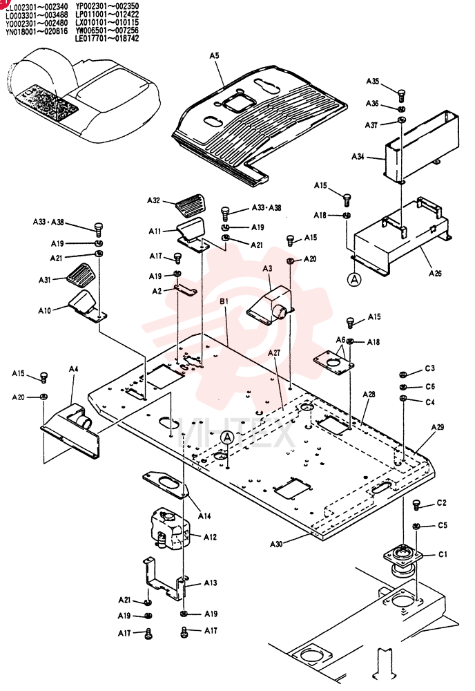 PLATE GROUP. FLOOR YN03M00005F1