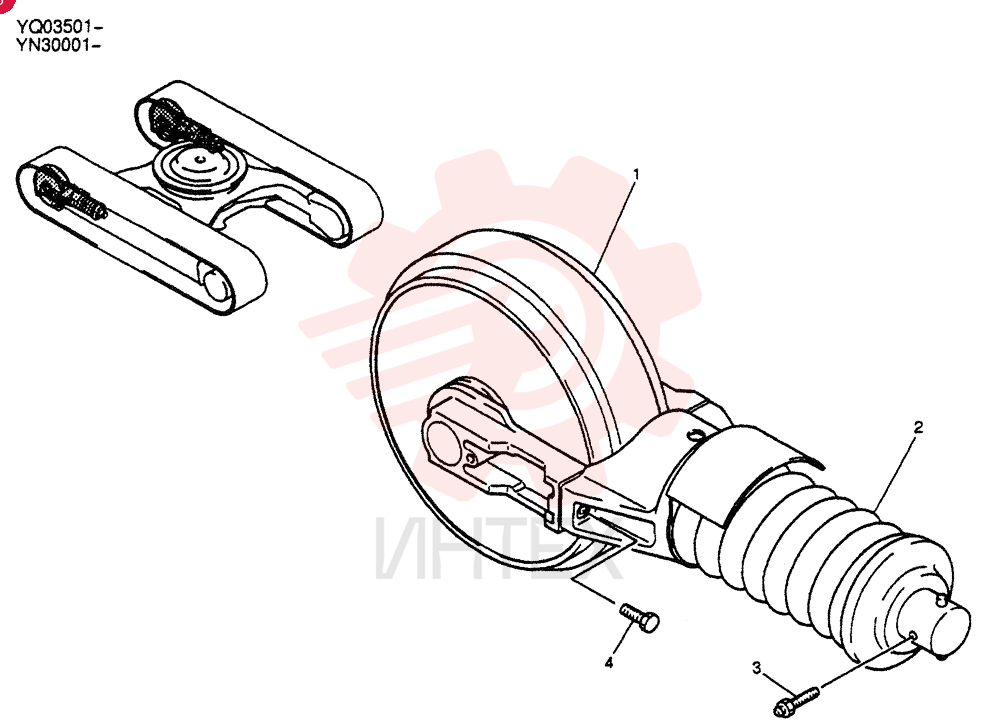 IDLER ASSY,CRAWLER YN52D00016F1