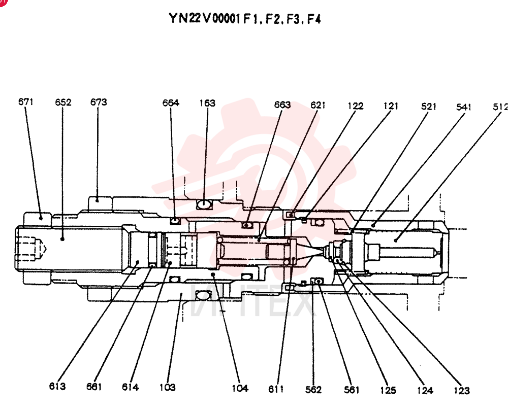 VALVE PRESSURE RELIE YN22V00001F1