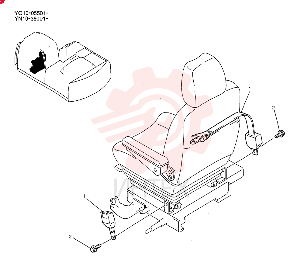 BELT ASSY, SEAT YN25M00036F1