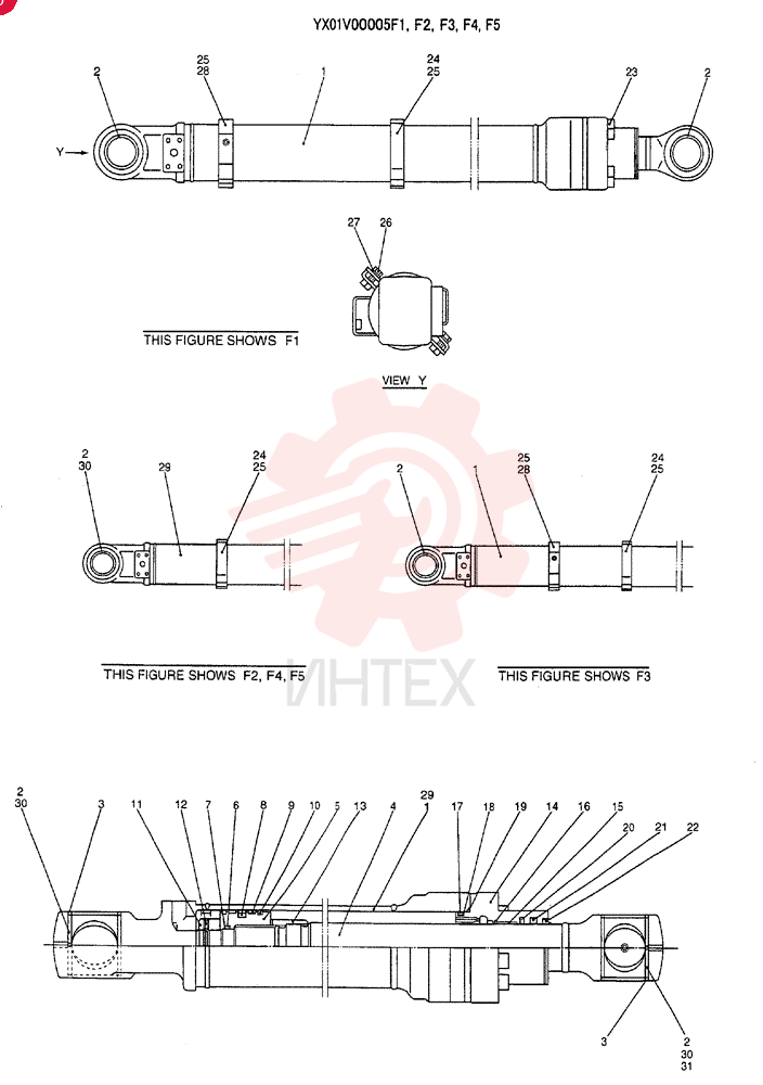 BUCKET CYLINDER YX01V00005F1