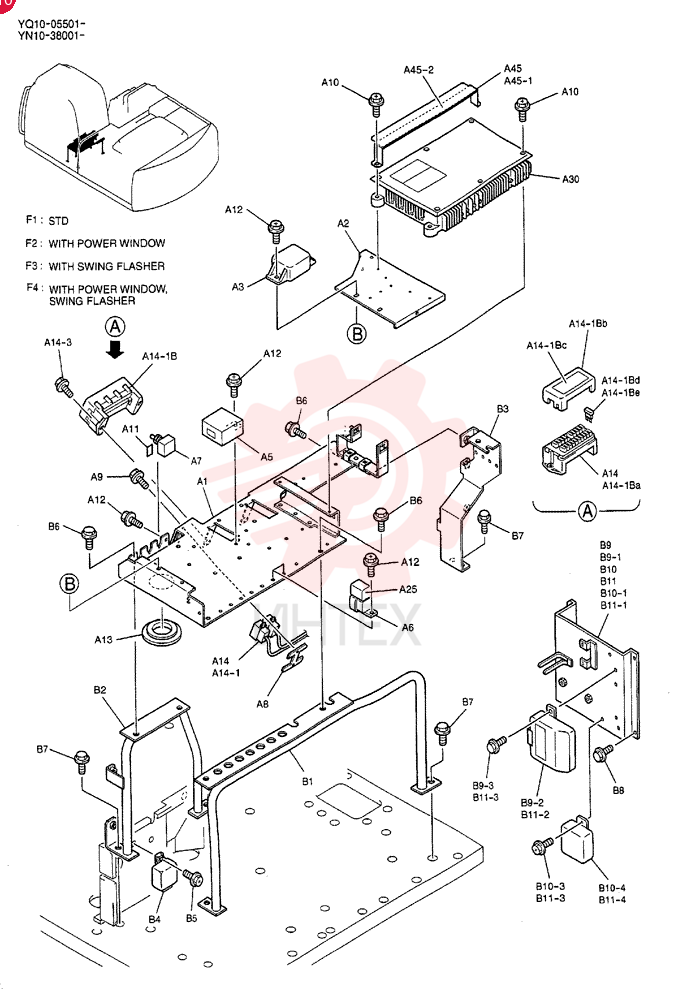 CONTROLLER ASSY, Serial Range: YQ10-05501-YQ10-05611 YN22E00177F8 (4)