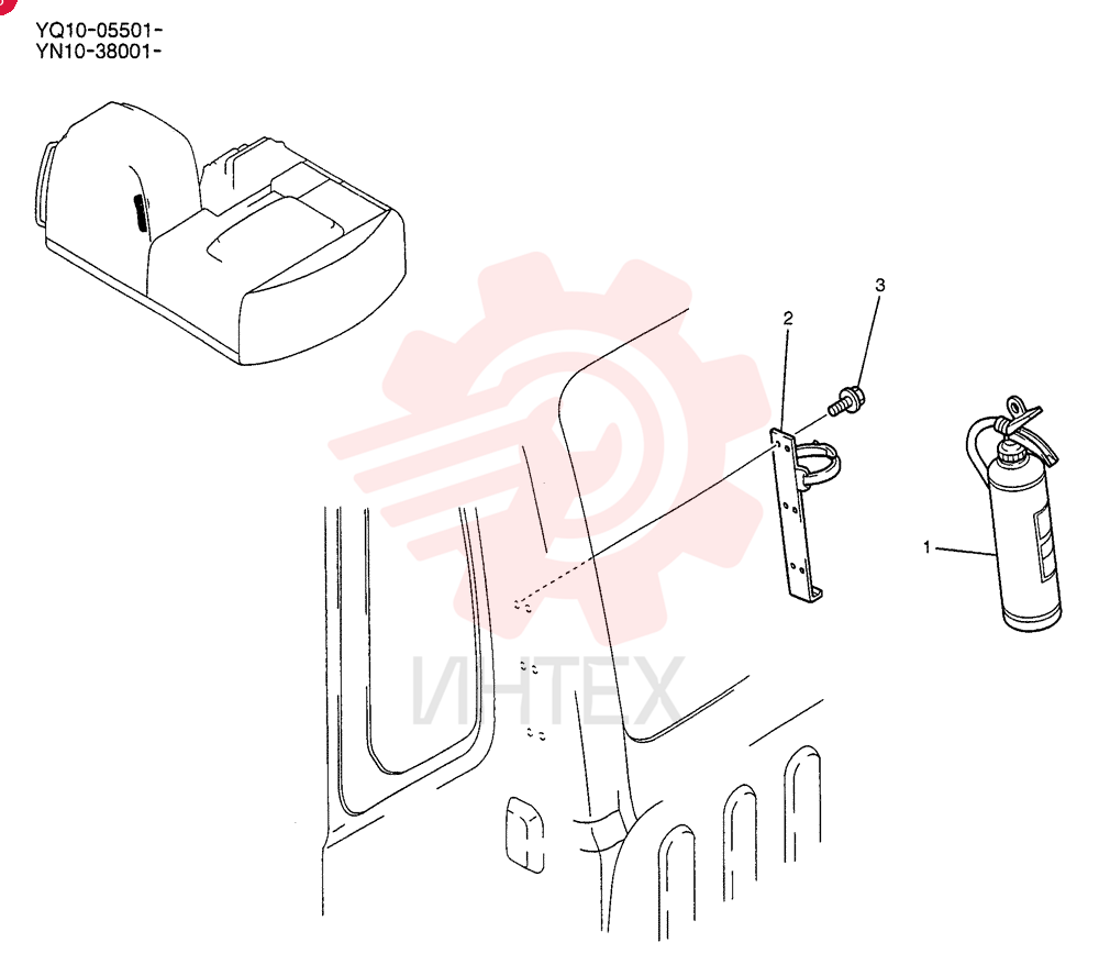 EXTINGUISHER INSTAL YN71M00002F1