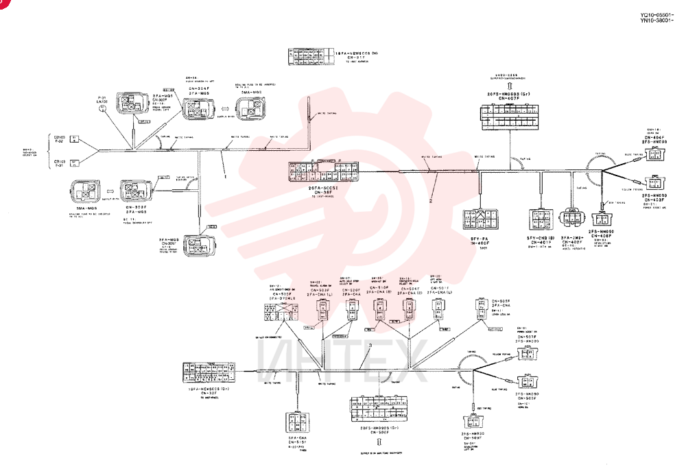HARNESS ASSY, UPPER (PLATE, FLOOR) YN13E00085F1 (1)
