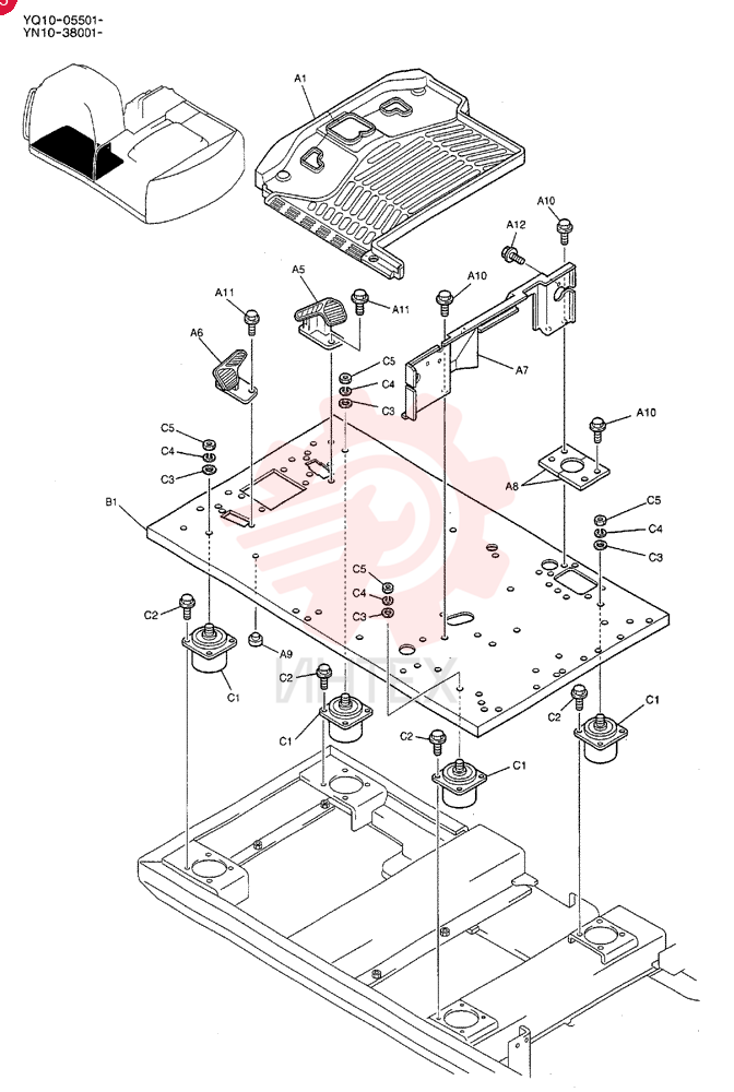 PLATE GROUP, FLOOR YN03M00068F1