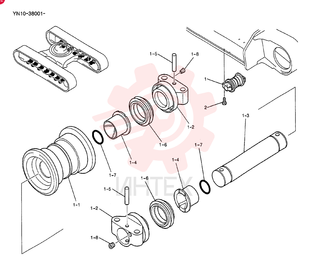 TRACK ROLLER YN64D00020F1