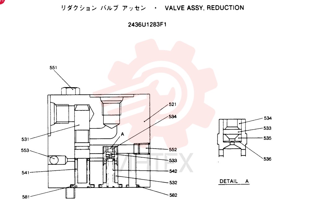 VALVE PRESSURE RELIE 2436U1283F1