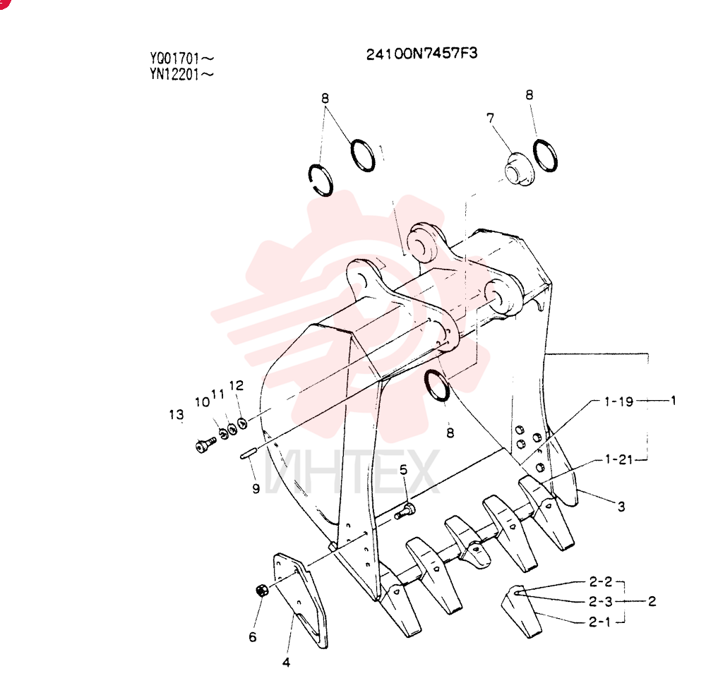 BUCKET ASSY 0.8M^3