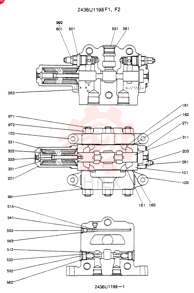 CONTROL VALVE 2436U1198F1