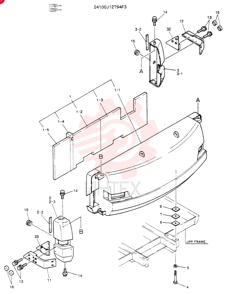 COUNTER-WEIGHT ASSY 24100J12794F3