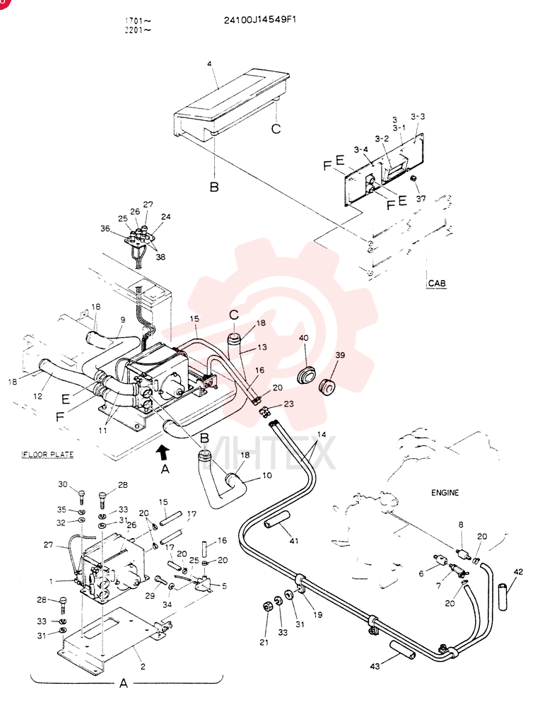 HEATER & DEFROSTER 24100J14549F1