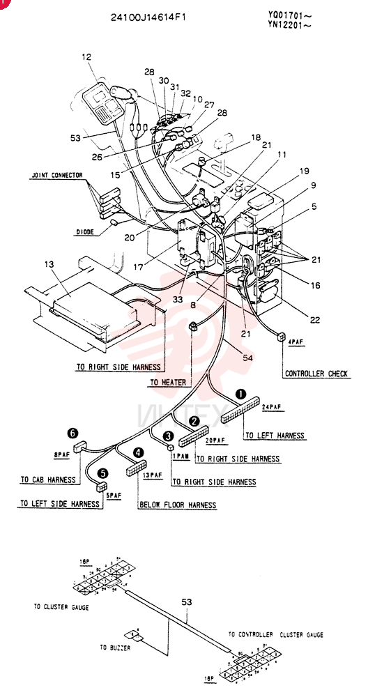 PANEL ASSY, INST 24100J14614F1 (2)
