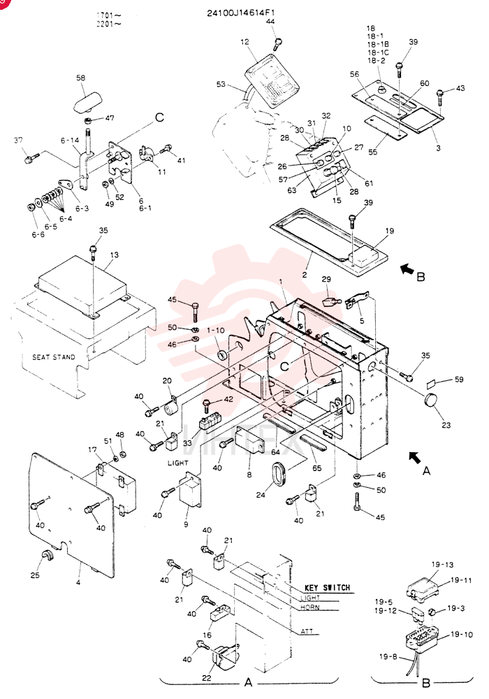 PANEL ASSY, INST 24100J14614F1 (3)
