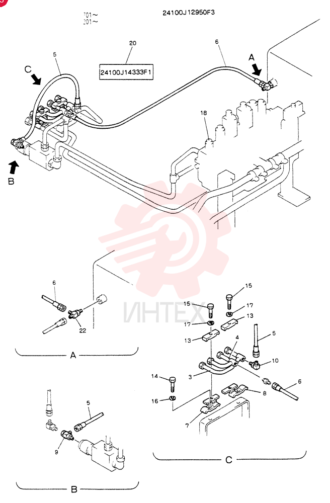 REWORK, HYDR LINES 24100J12950F3