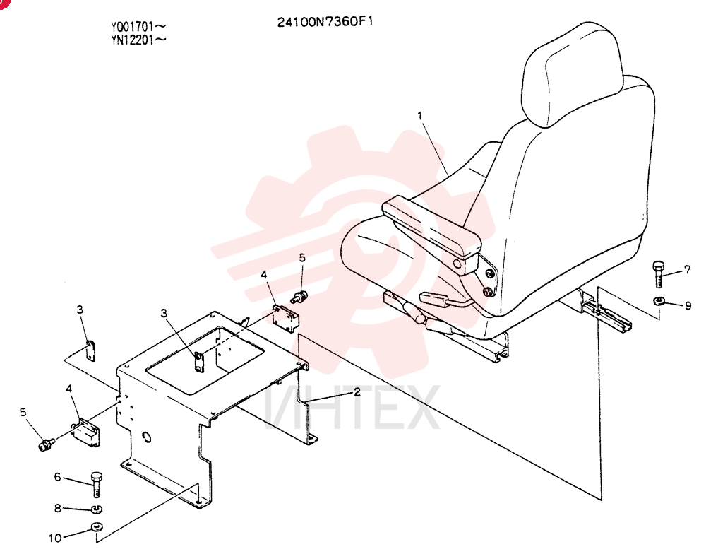 SEAT ASSY 24100N7360F1